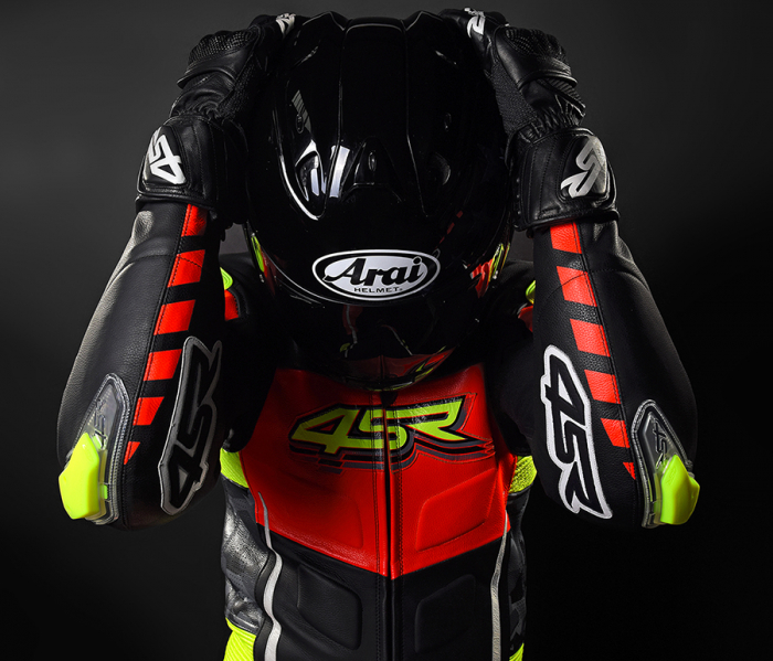 Combinezon piele 2 piese 4SR RR Evo III Neon [4]