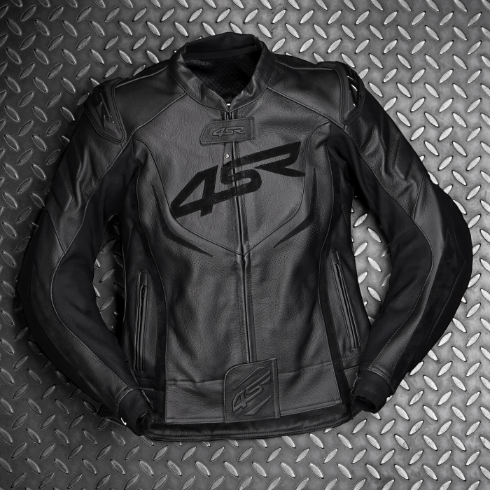 Geaca moto din piele pentru dama 4SR TT REPLICA LADY BLACK SERIES [3]
