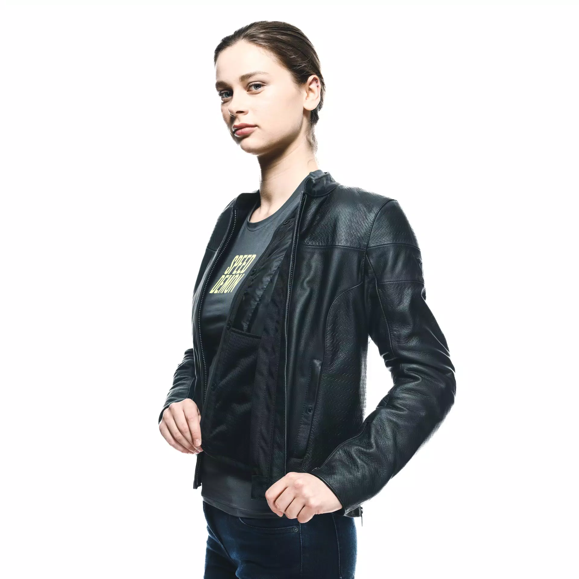 Geacă moto din piele pentru femei Dainese Itinere [7]