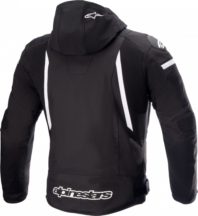 Geaca moto impermeabila Alpinestars Zaca Alb Negru [2]