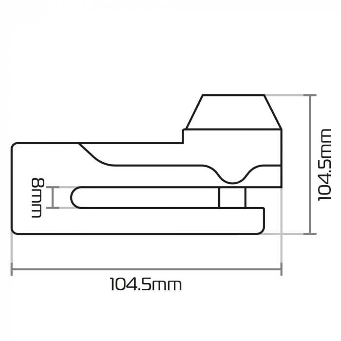 Oxford Titan 10mm Pin Disc Lock [4]