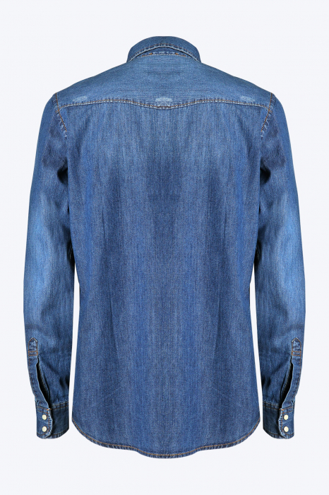 PMJ CĂMAȘĂ DIN DENIM ALBASTRU [2]