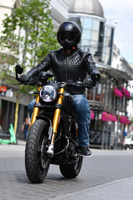 Geaca moto piele strada Spyke SUBURRA [3]