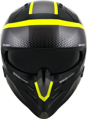 OPEN-FACE - Casca jet Suomy Armor Crew - negru/galben