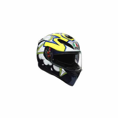 CĂȘTI - Casca moto AGV K3 SV MULTI ECE DOT - BUBBLE BLUE/WH/YELLOW FLUO