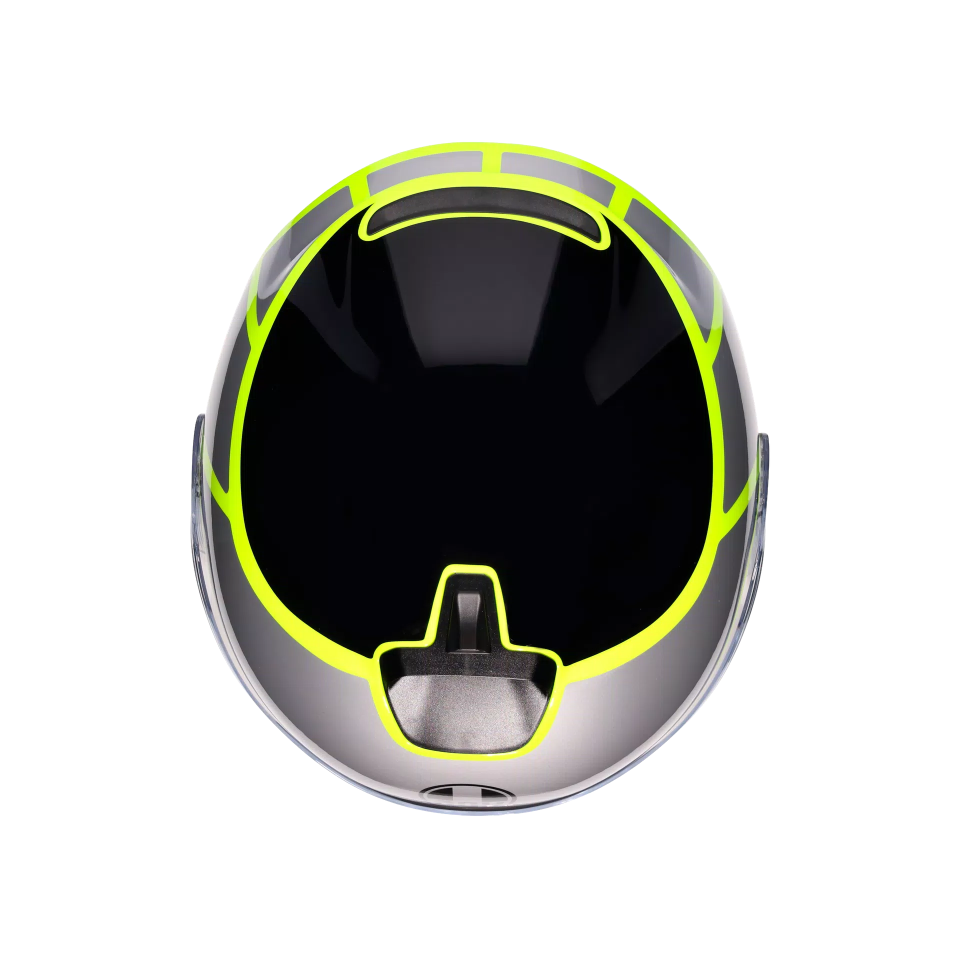 Casca pentru scuter AGV IRIDES DAVAO BLACK/GREY/YELLOW FLUO [4]