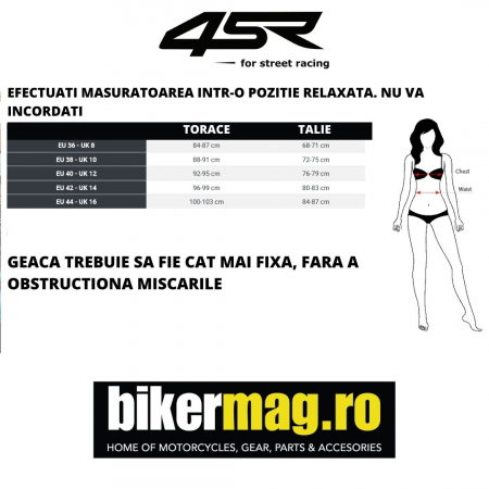Geaca moto din piele pentru dama 4SR TT REPLICA LADY BLACK SERIES [7]