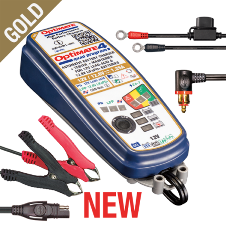 BATERII - Încărcător de baterii TecMate- Optimate 4 QUAD PROGRAM CAN-BUS PREMIUM 12V/12.8-1.25A