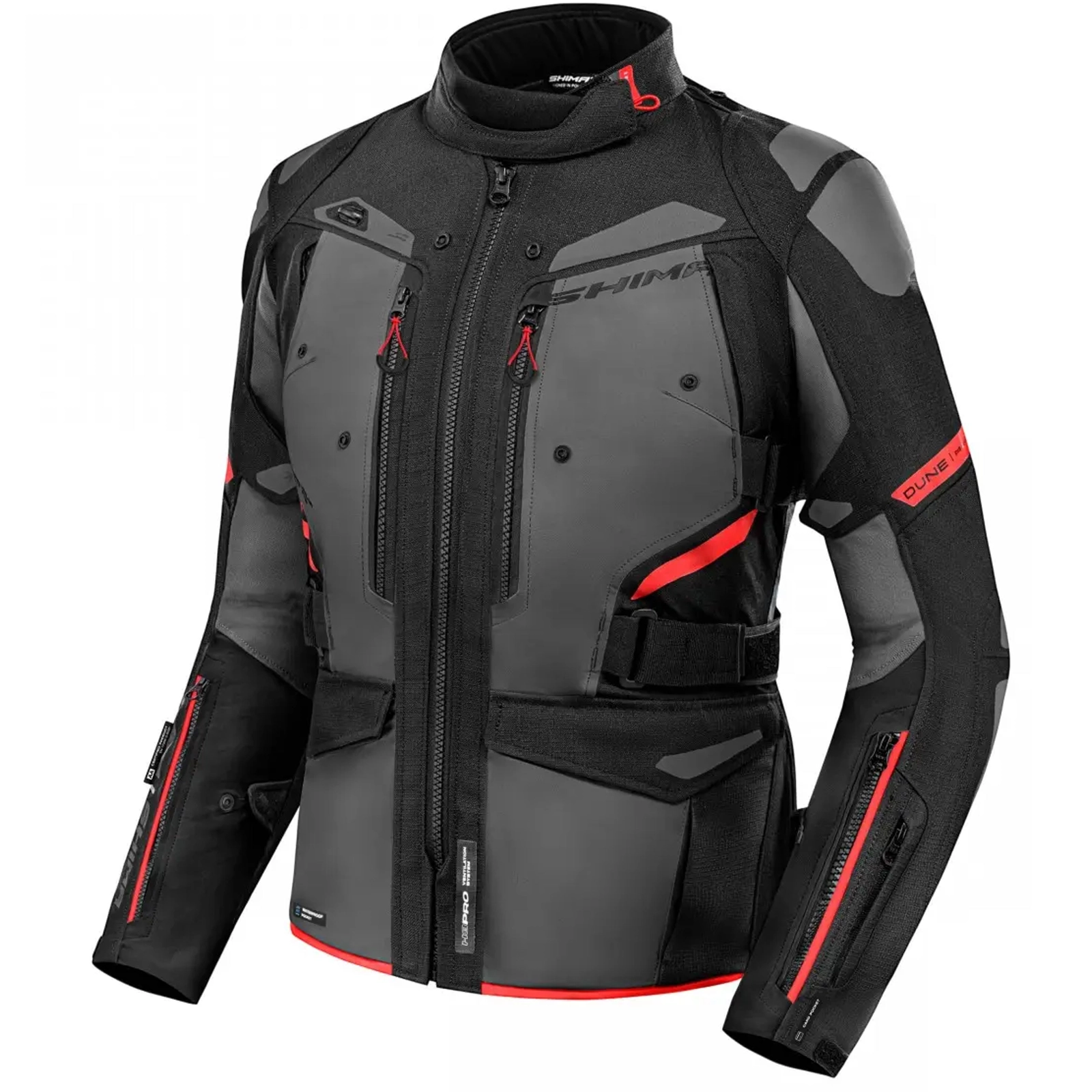 BLUGI - Jachetă de motocicletă pentru femei Shima Dune roșu