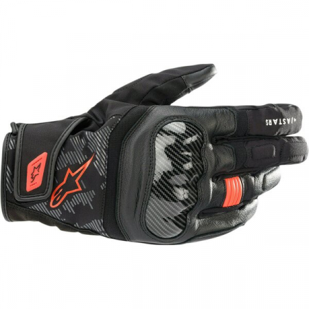 MÂNUȘI - Manusi de piele sport impermeabile Alpinestars SMX-Z Drystar 3XL Negru/Rosu