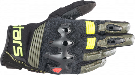 MÂNUȘI - Manusi moto Alpinestars HALO Galben Fluo Negru