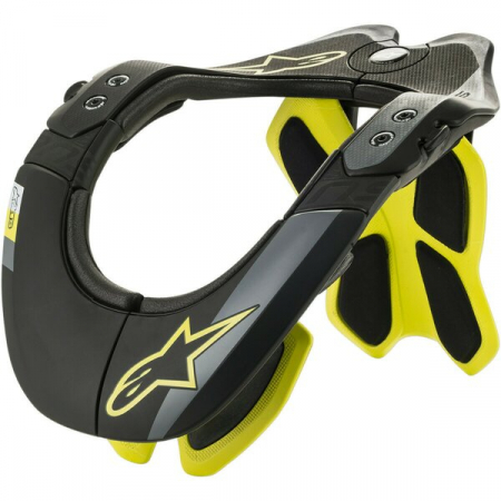 ECHIPAMENTE HARD - Protectie pentru gat Alpinestars BNS TECH-2 Negru/Galben fluo XS/M