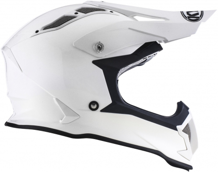CROSS ENDURO - Cască moto cross/enduro KYT motocros Strike Eagle Plain alb