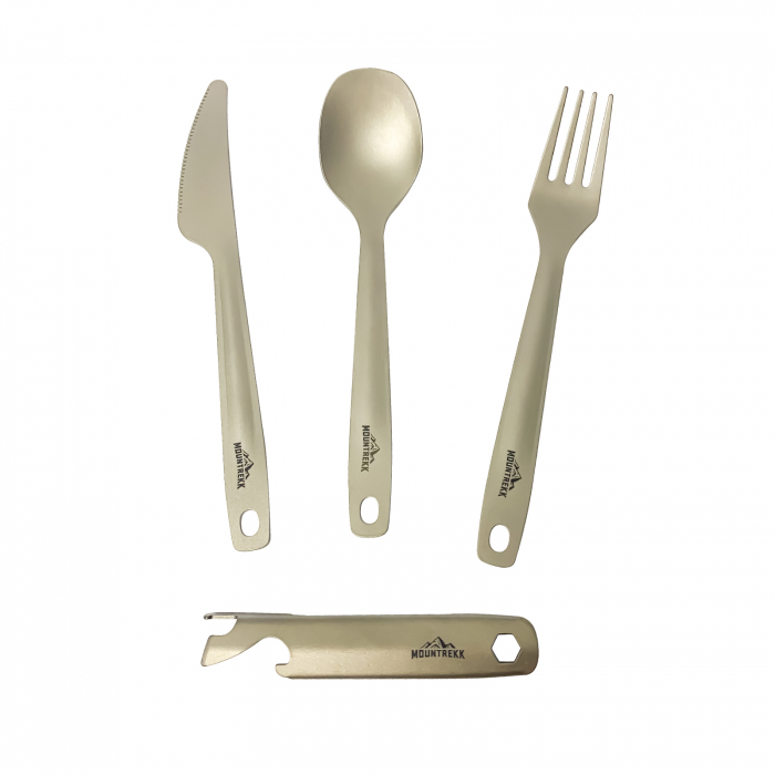 Set tacamuri cu teaca (lingura, furculiță, cuțit) din titan, 50gr [1]