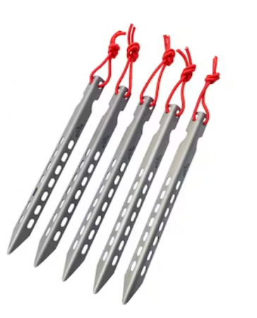 Set cuie pentru cort, din titan, v-shape, 12gr/buc, 5 buc/set [2]