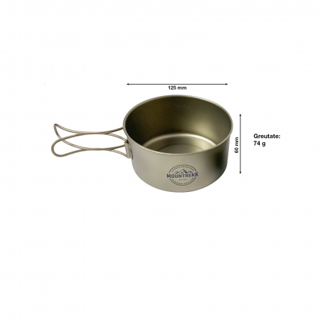Set de gatit pentru camping din titan CADOU - o BUSOLA [3]