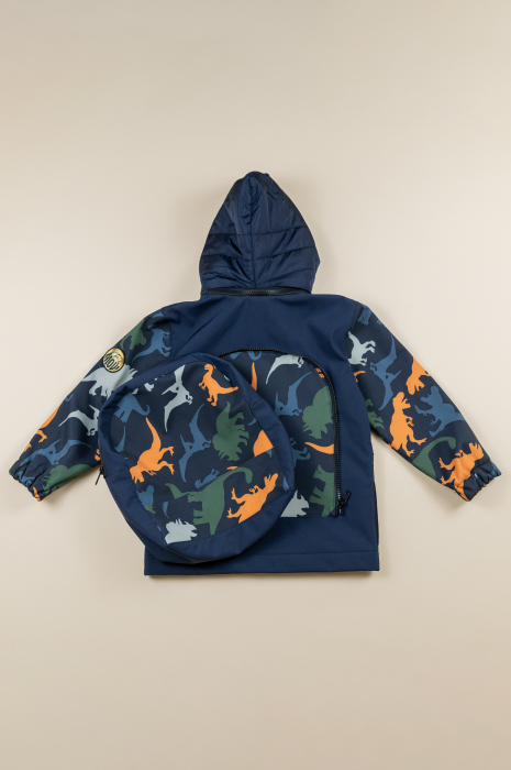 Waterproof Softshell Jacket Pack’n’Go Dino Land [3]