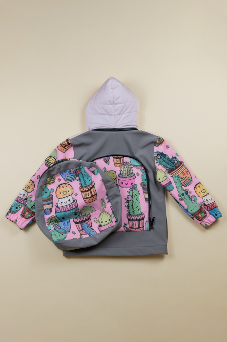 Waterproof Softshell Jacket Pack’n’Go Little Cactus [3]