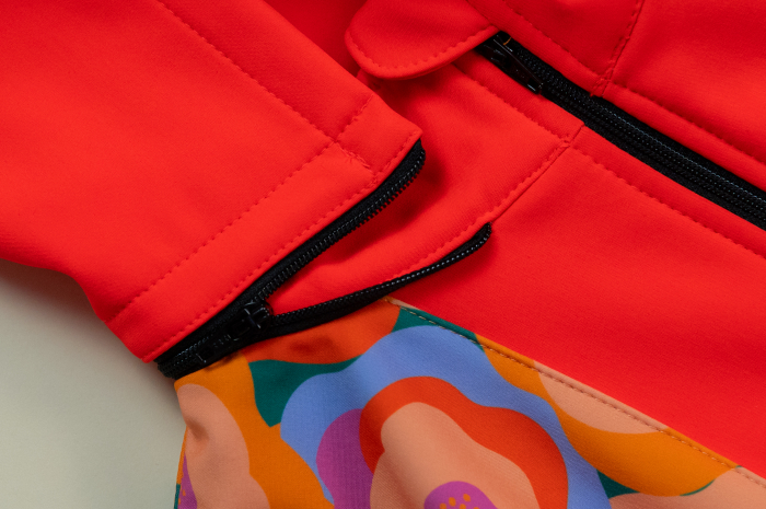 Waterproof Softshell Set Hoody + Pants Flowers Child [4]