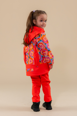 Waterproof Softshell Set Hoody + Pants Flowers Child [4]