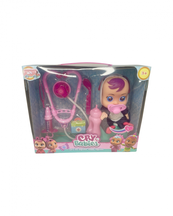 Bebelus Cry Baby cu accesorii doctor [2]