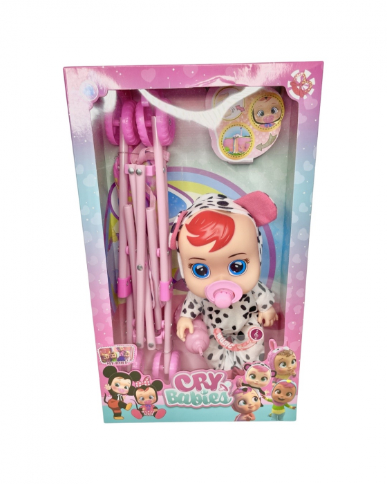 Bebelus Cry Baby cu carucior [4]