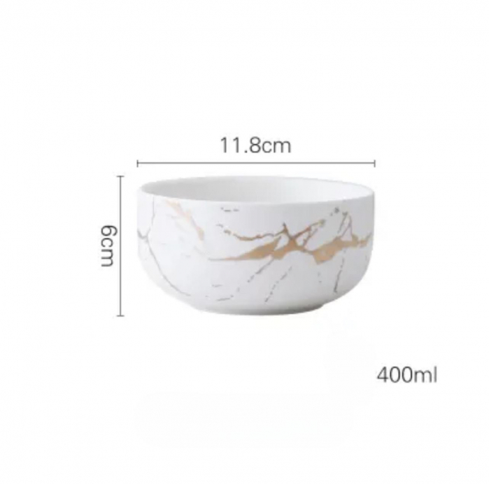 Bol ceramica, model marmura, 11.8x6cm, 400ml [2]