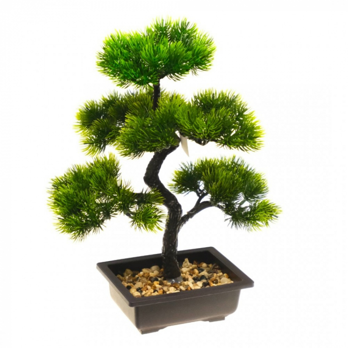 Bonsai decorativ artificial, in ghiveci, 40 cm [5]
