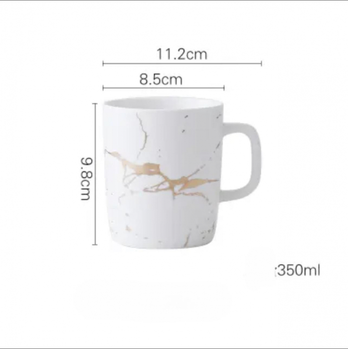 Cana ceramica, model marmura, 350ml [2]