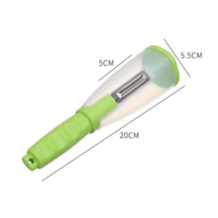 Curatator fructe si legume, cu recipient de colectare resturi, plastic [5]