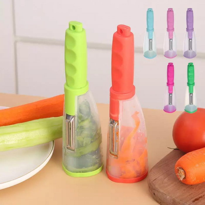 Curatator fructe si legume, cu recipient de colectare resturi, plastic [19]