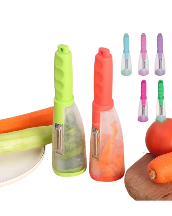 Curatator fructe si legume, cu recipient de colectare resturi, plastic [20]