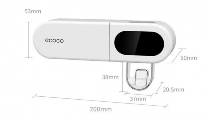Dozator pasta de dinti, cu suport periute, functie de sterilizare, Ecoco [13]