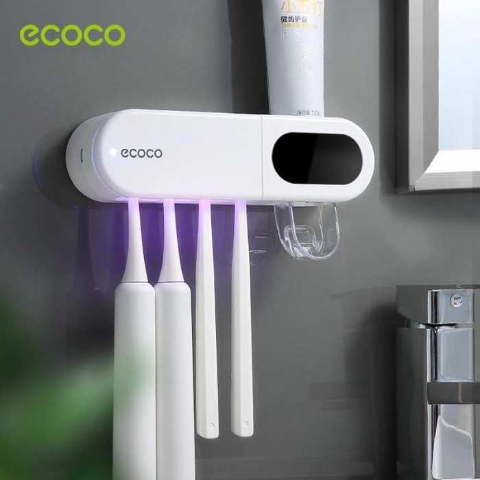 Dozator pasta de dinti, cu suport periute, functie de sterilizare, Ecoco [8]