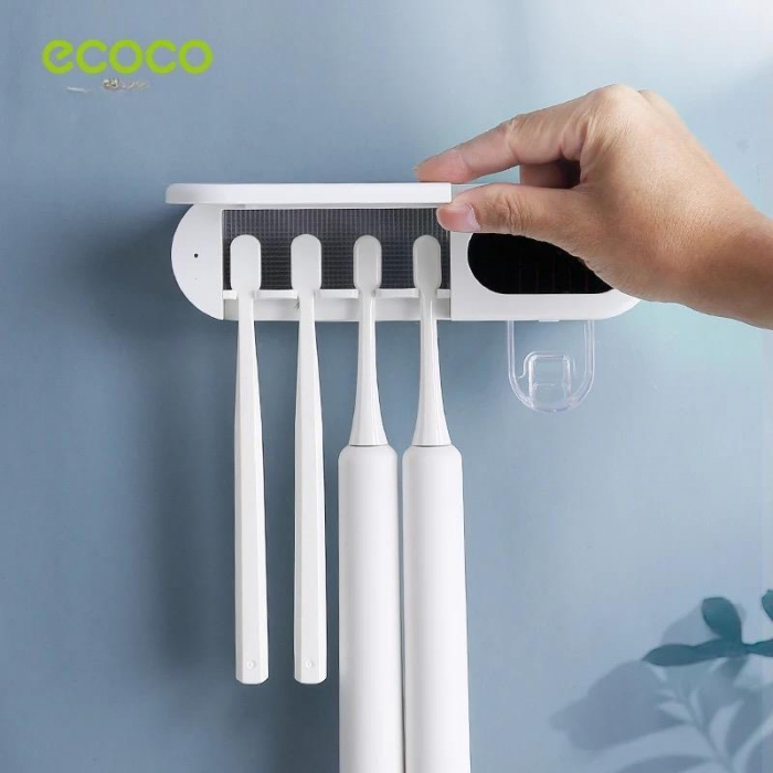 Dozator pasta de dinti, cu suport periute, functie de sterilizare, Ecoco [10]