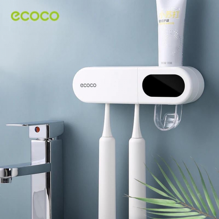Dozator pasta de dinti, cu suport periute, functie de sterilizare, Ecoco [9]