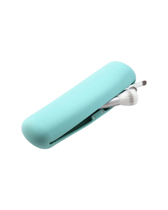 Husa din silicon tip portfard, pentru pensule machiaj, ideala pentru calatorii, inchidere magnetica [21]