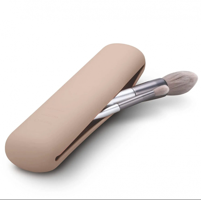 Husa din silicon tip portfard, pentru pensule machiaj, ideala pentru calatorii, inchidere magnetica [17]