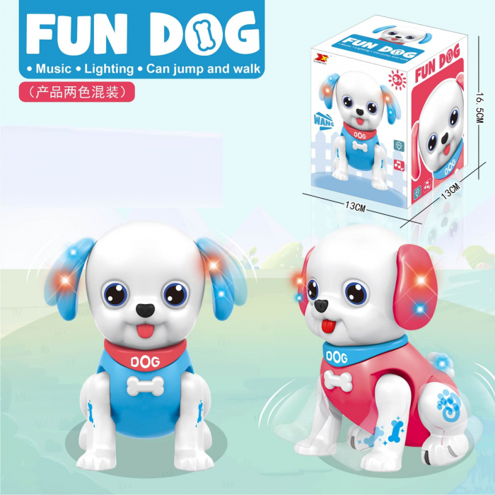 Jucarie interactiva catelus, cu lumini si muzica, Fun Dog [4]