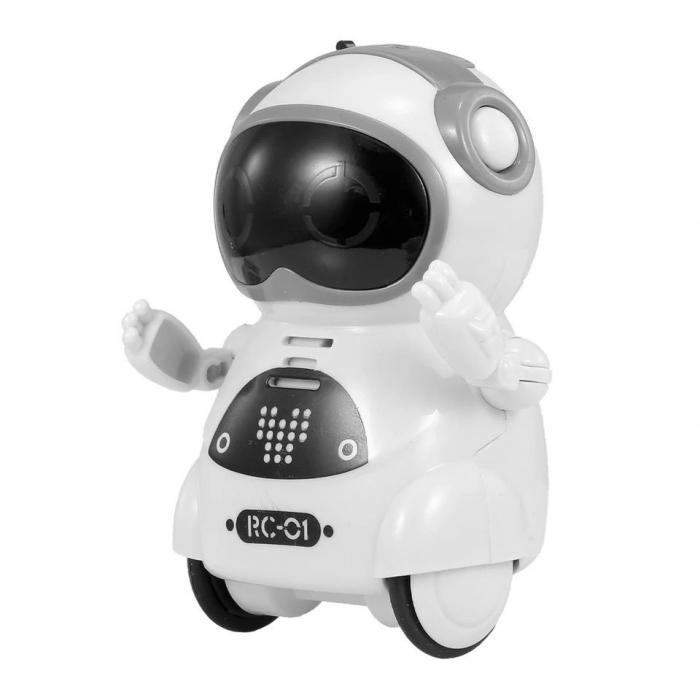 Jucarie interactiva robotel de buzunar, ce danseaza si recunoaste vocile, cu lumini, Pocket Robots [2]