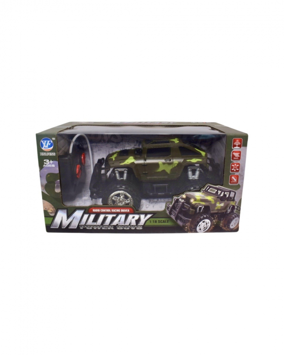 Jucarie Jeep militar cu telecomanda RC Military Power Suvs [3]