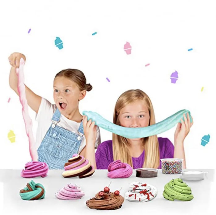 Kit slime inghetata cu accesorii, DIY slime kit [6]