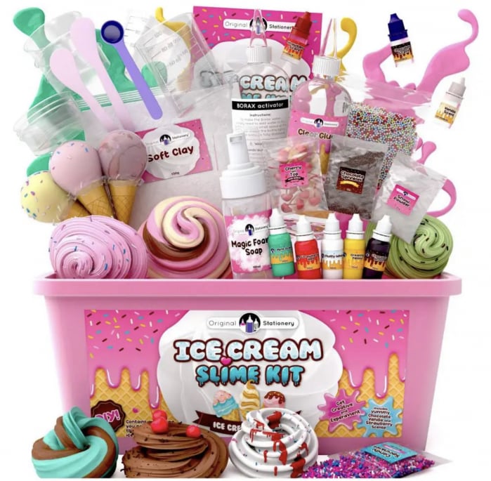 Kit slime inghetata cu accesorii, DIY slime kit [2]