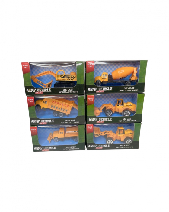 Masina constructie, metalica, diferite modele, 12cm [9]