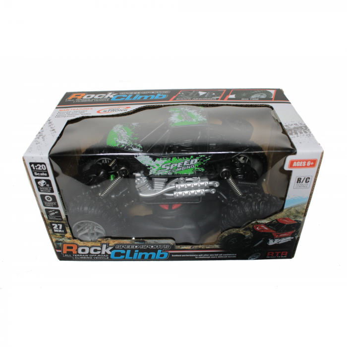 Masina cu telecomanda, Rock Climb, suspensii 4x4, verde [2]