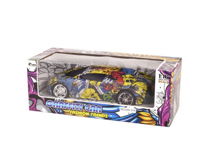 Masina Graffiti Car cu telecomanda, multicolor [1]