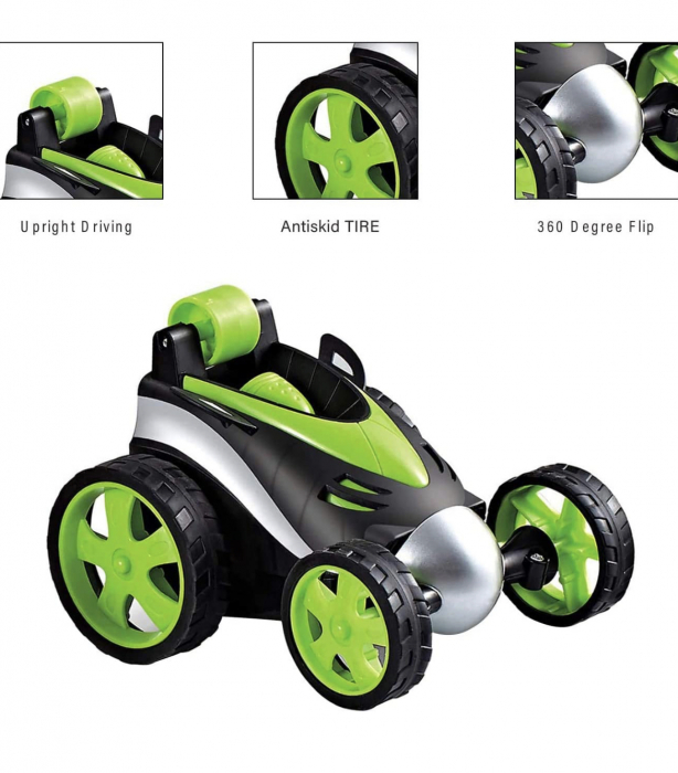 Masina Stunt Car cu telecomanda, rotire 360°, lumini, 1:24 [3]