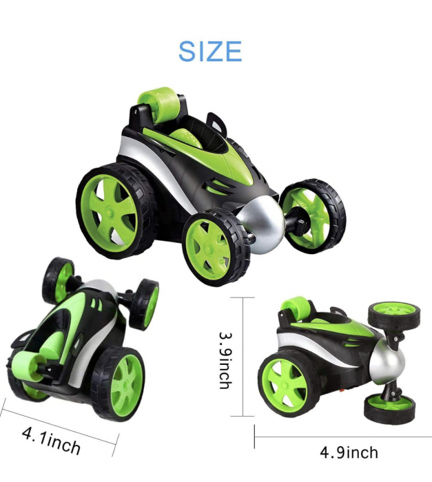 Masina Stunt Car cu telecomanda, rotire 360°, lumini, 1:24 [2]