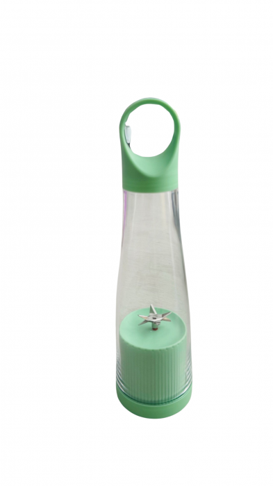 Mini blender portabil, cu USB, capacitate 380 ml, verde [2]