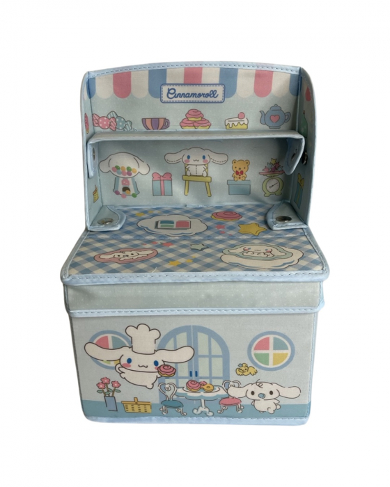 Mini cosulet pentru depozitarea jucariilor, pliabil, carton cu masuta banc de joaca, hello kitty [6]